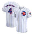 C.Cubs #4 Pete Crow-Armstrong Player White Limited Elite Home Game Jdoa Stitched Jerseys