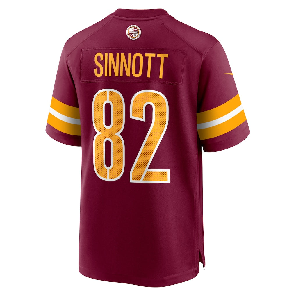 Jdoa W.Commanders #82 Ben Sinnott Burgundy Game Jersey