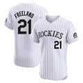 C.Rockies #21 Kyle Freeland Player White Limited Elite Home Jdoa Stitched Jerseys