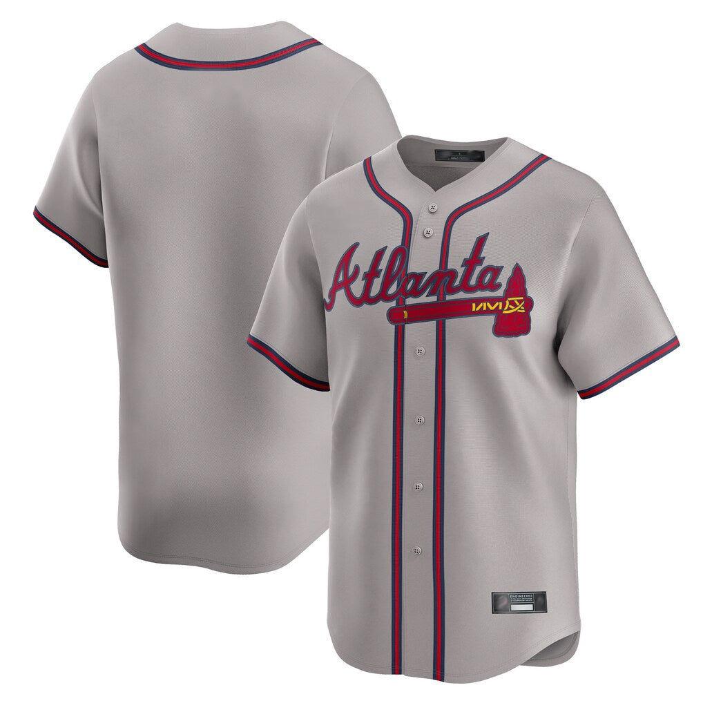 A.Braves ## Braves Blank Player Gray Limited Home Game Jdoa Stitched Jerseys