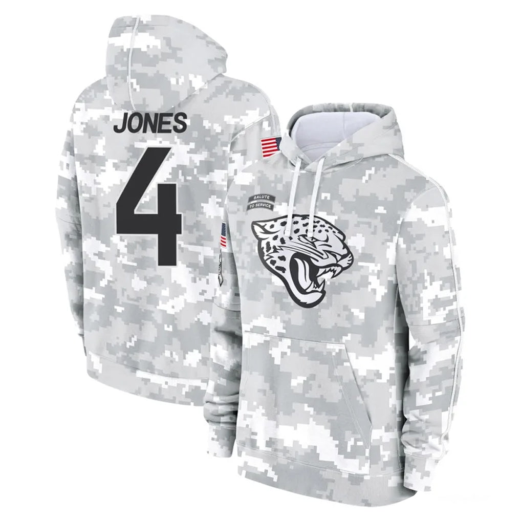 J.Jaguars #4 Jarrian Jones Player Arctic Camo Salute to Service Hoodies Limited Game Jdoa Stitched Jerseys