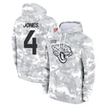 J.Jaguars #4 Jarrian Jones Player Arctic Camo Salute to Service Hoodies Limited Game Jdoa Stitched Jerseys