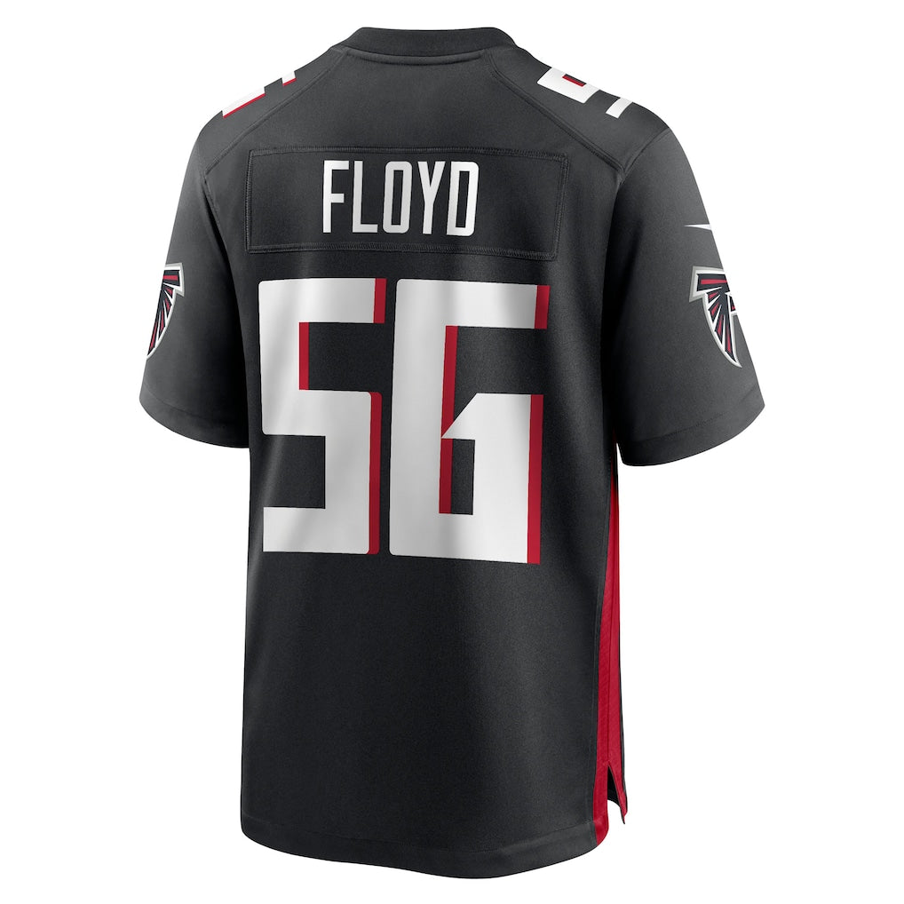 Jdoa A.Falcons #56 Leonard Floyd Black Team Game Jersey