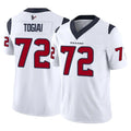 H.Texans #72 Tommy Togiai Player White Limited Vapor F.U.S.E. Home Game Jdoa Stitched Jerseys