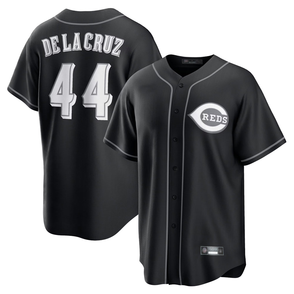C.Reds #44 Elly De La Cruz Player Black Home Game Jdoa Stitched Jerseys