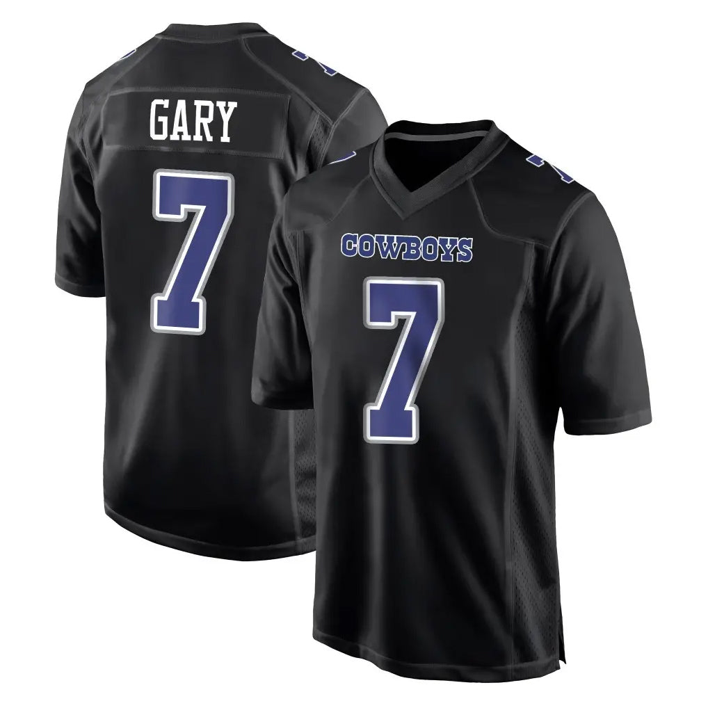D.Cowboys #7 Rashan Gary Player Carbon Black Fashion Home Game Jdoa Stitched Jerseys