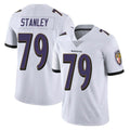 B.Ravens #79 Ronnie Stanley Player White Vapor F.U.S.E. Limited Jdoa Stitched Jerseys