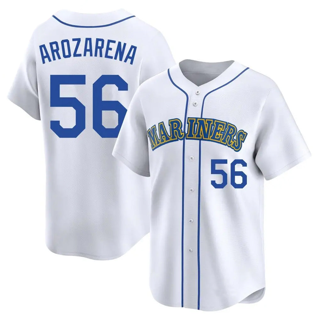 S.Mariners #56 Randy Arozarena Player White Pitch Fashion Game Jdoa Stitched Jerseys