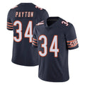 C.Bears #34 Walter Payton Player Navy Vapor Untouchable Limited Home Game Jdoa Stitched Jerseys