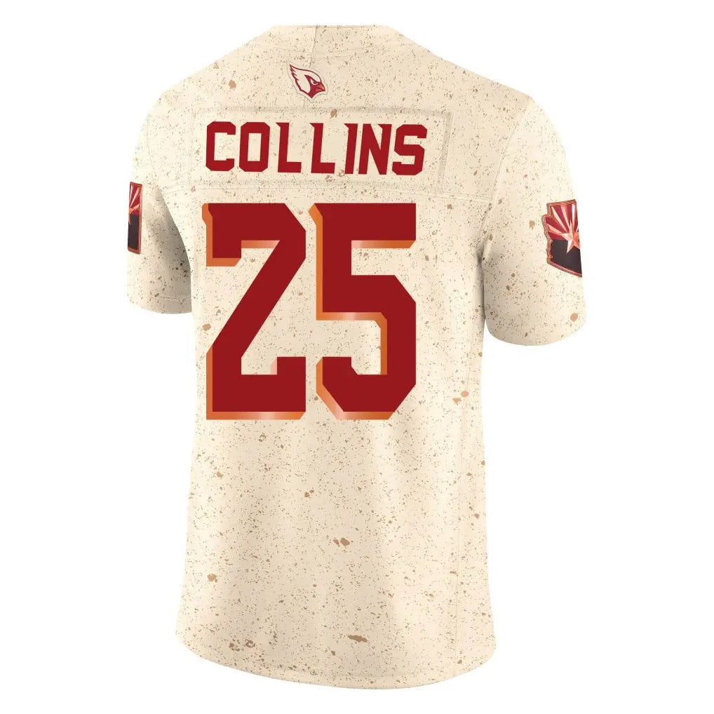 A.Cardinals #25 Zaven Collins Player Cream Rivalries Collection Vapor Limited Home Game Jdoa Stitched Jerseys