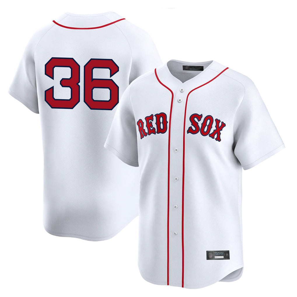 B.Red Sox #36 Triston Casas Player White Limited Home Game Jdoa Stitched Jerseys