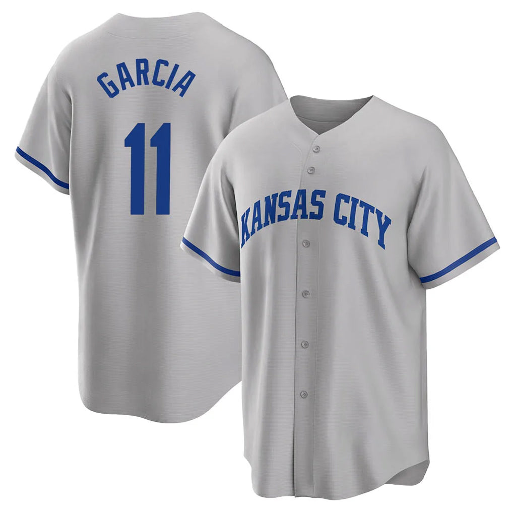 KC.Royals #11 Maikel Garcia Player Gray Game Home Jdoa Stitched Jerseys