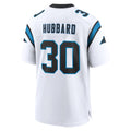 C.Panthers #30 Chuba Hubbard Player White Home Game Jdoa Stitched Jerseys