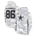 D.Cowboys #86 Luke Schoonmaker Player Arctic Camo Salute to Service Hoodies Limited Game Jdoa Stitched Jerseys