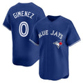 T.Blue Jays #0 Andres Gimenez Player Royal Home Game Jdoa Stitched Jerseys