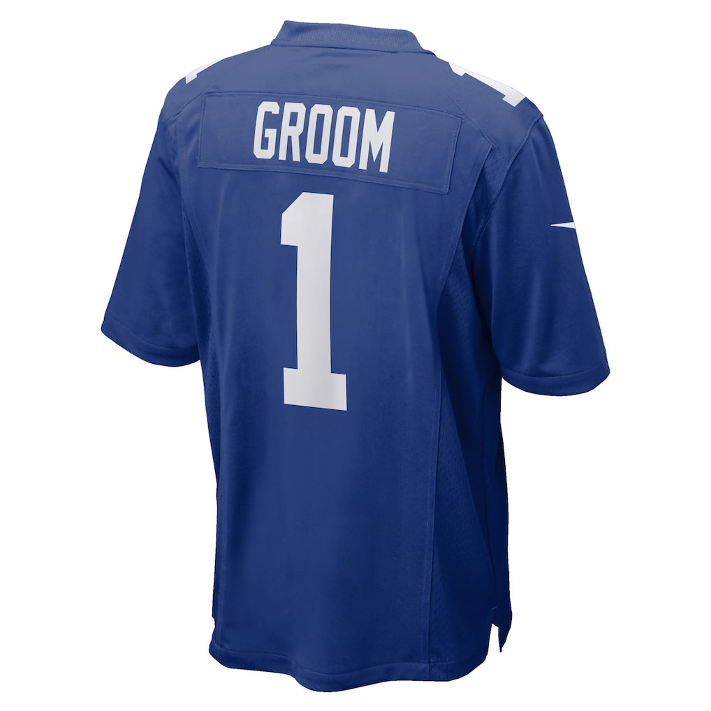 Jdoa NY.Giants #1 Groom Royal Game Jersey