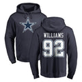 D.Cowboys #92 Quinnen Williams Player Navy Pullover Hoodies Limited Jdoa Stitched Jerseys