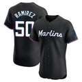 M.Marlins #50 Agustin Ramirez Player Black Vapor Home Limited Elite Jdoa Stitched Jerseys