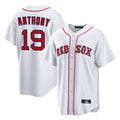 B.Red Sox #19 Roman Anthony Player White Home Game Jdoa Stitched Jerseys