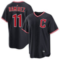 C.Guardians #11 Jose Ramirez Player Navy Home Game Jdoa Stitched Jerseys