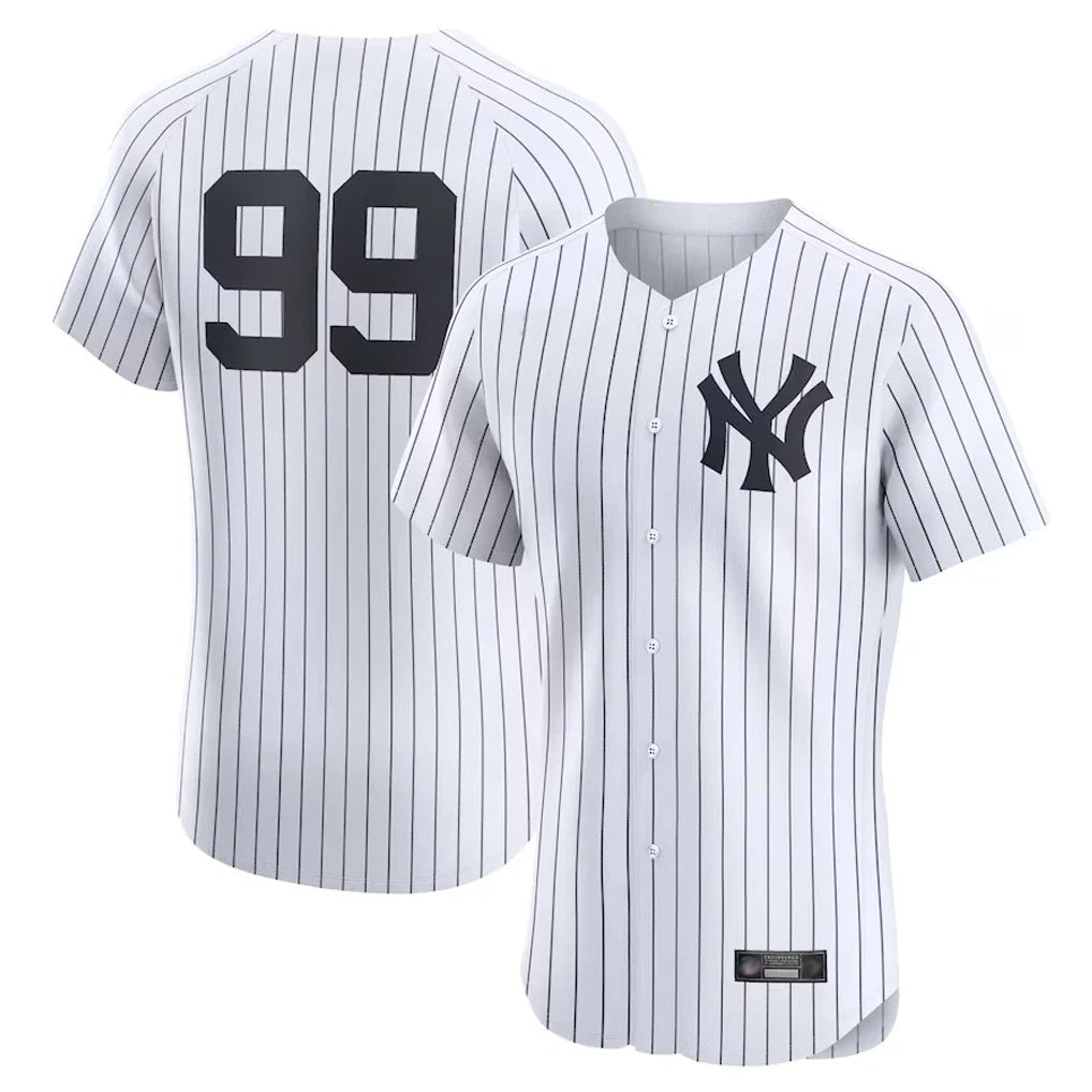 NY.Yankees #99 Aaron Judge Player White Limited Elite Home Jdoa Stitched Jerseys