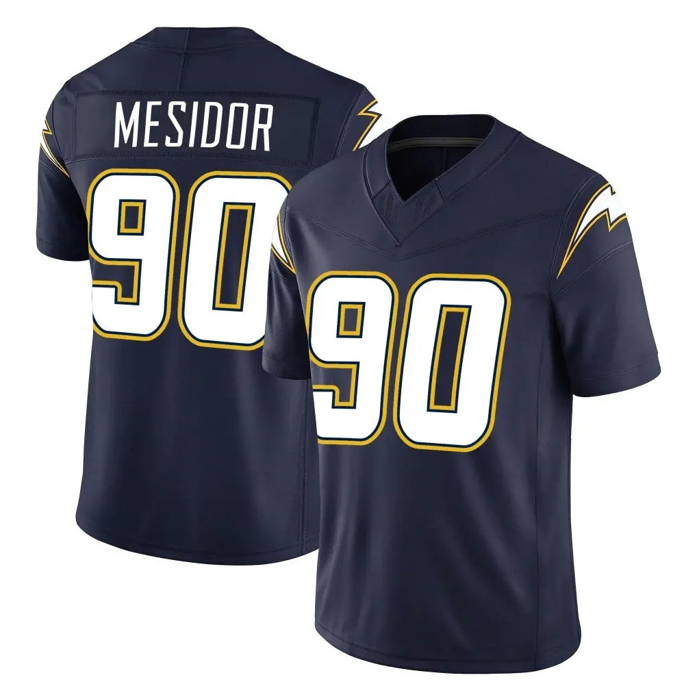 LA.Chargers #90 Akheem Mesidor Player Navy Vapor F.U.S.E. Limited Home Game Stitched Jerseys