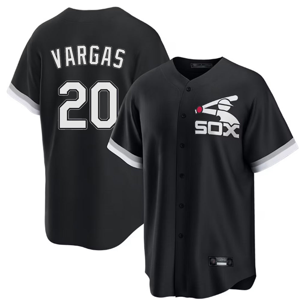 C.White Sox #20 Miguel Vargas Player Black Spring Training Game Jdoa Stitched Jerseys