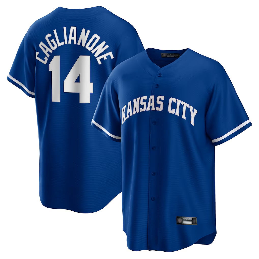 KC.Royals #14 Jac Caglianone Player Royal Game Home Jdoa Stitched Jerseys