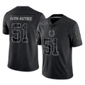 IN.Colts #51 Akeem Davis-Gaither Player Black Reflective Limited Game Hdoa Stitched Jerseys