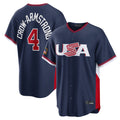C.Cubs #4 Pete Crow-Armstrong Player Navy USA 2026 World Classic Home Limited Jdoa Stitched Jerseys