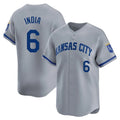 KC.Royals #6 Jonathan India Player Gray Limited Home Jdoa Stitched Jerseys