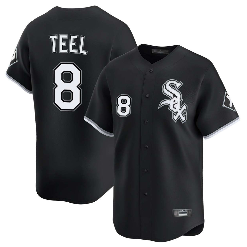 C.White Sox #8 Kyle Teel Player Black Limited Home Jdoa Stitched Jerseys