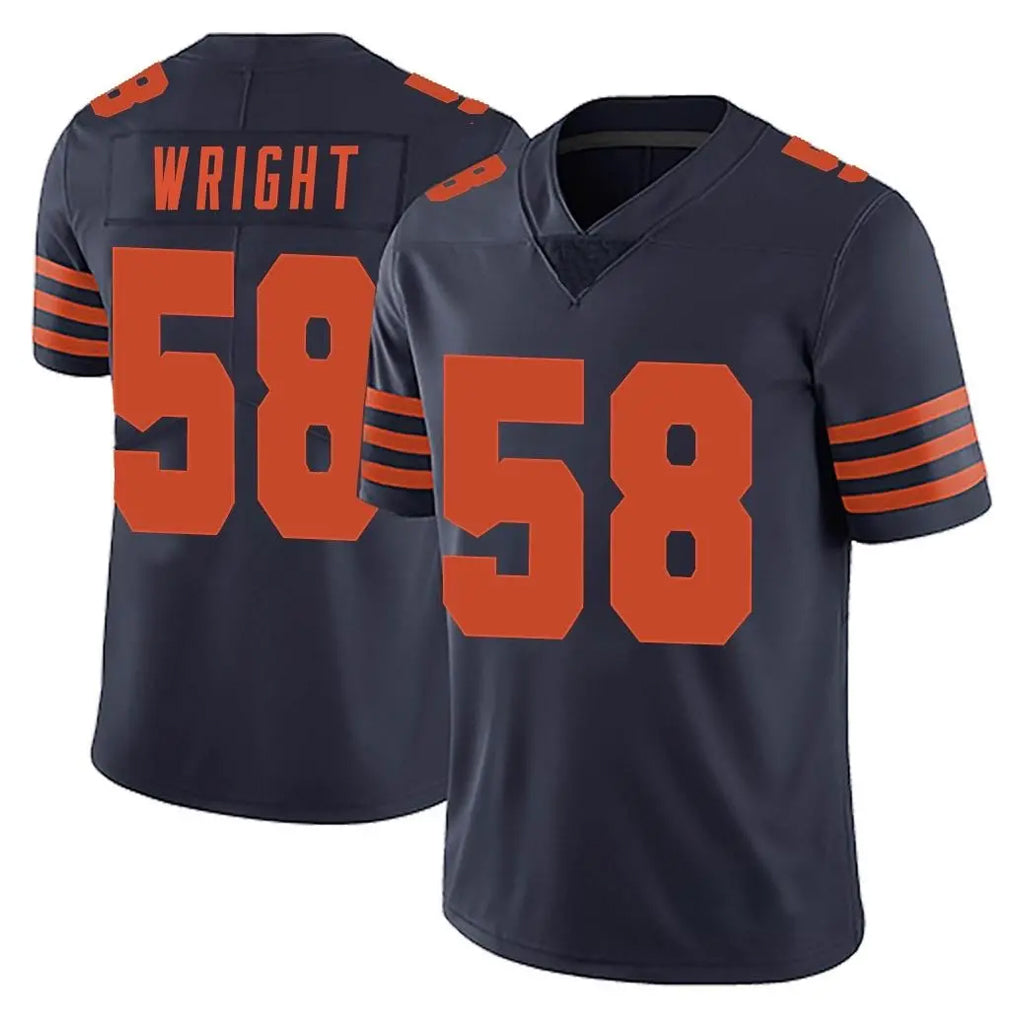 C.Bears #58 Darnell Wright Player Navy Blue Alternate Vapor Untouchable Limited Jdoa Stitched Jerseys