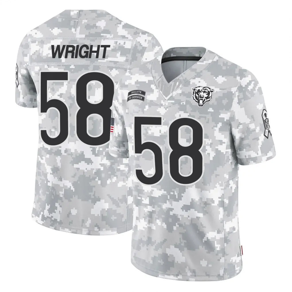 C.Bears #58 Darnell Wright Player Arctic Camo Salute to Service Limited Jdoa Stitched Jerseys