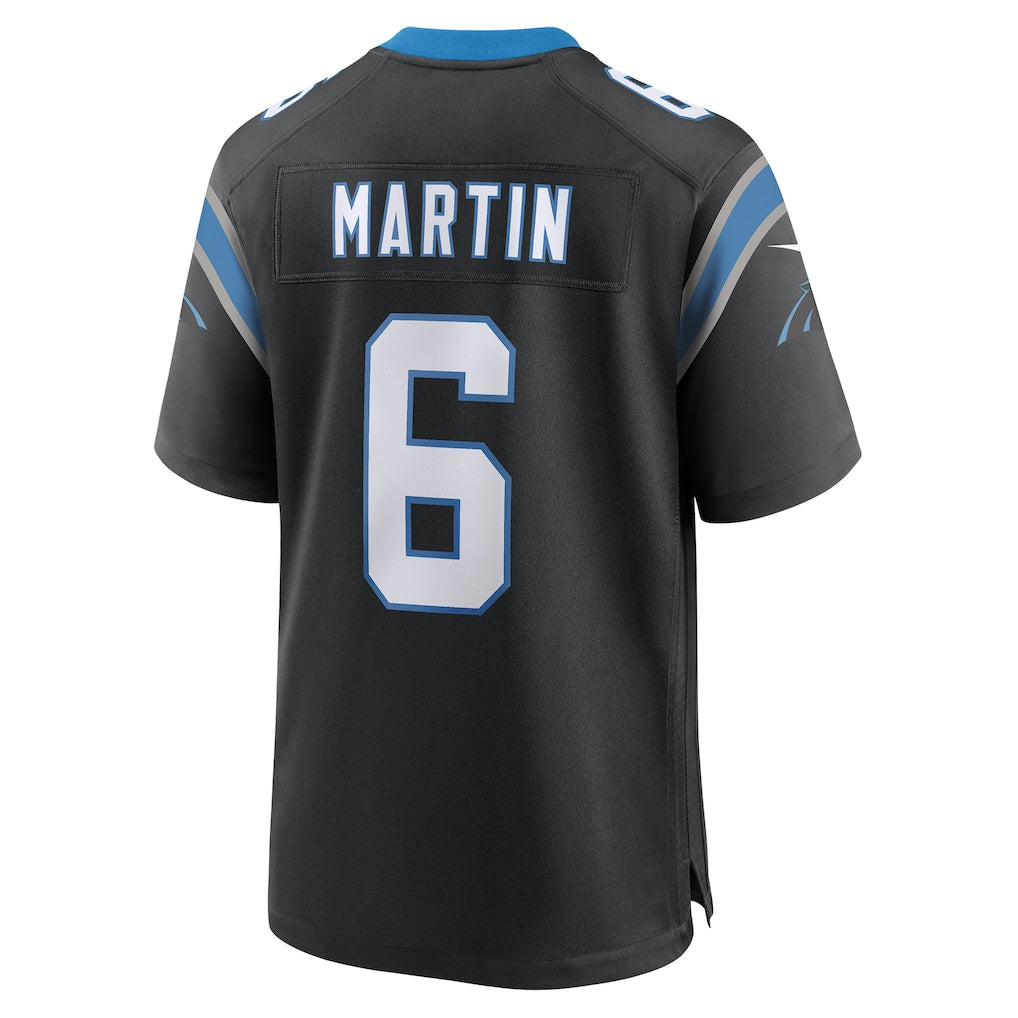 Jdoa C.Panthers #6 Sam Martin Black Team Game Jersey