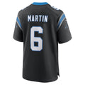 Jdoa C.Panthers #6 Sam Martin Black Team Game Jersey
