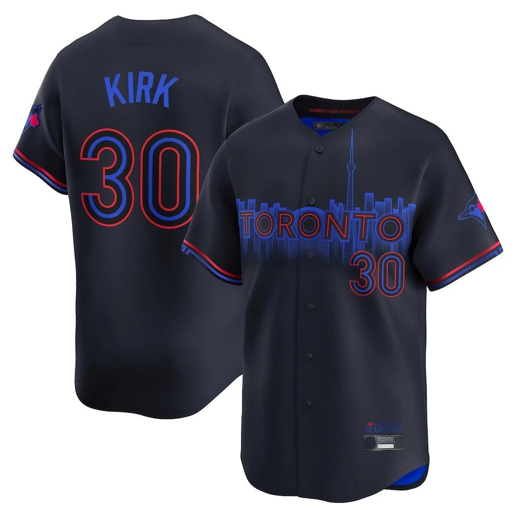 T.Blue Jays #30 Alejandro Kirk Player Black City Connect Jdoa Stitched Jerseys