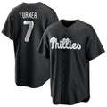 P.Phillies #7 Trea Turner Player Black Alt Fashion Home Game Jdoa Stitched Jerseys