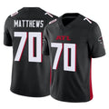 A.Falcons #70 Jake Matthews Player Black Vapor F.U.S.E. Limited Jdoa Stitched Jerseys