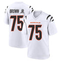C.Bengals #75 Orlando Brown Jr. Player White Home Game Jdoa Stitched Jerseys