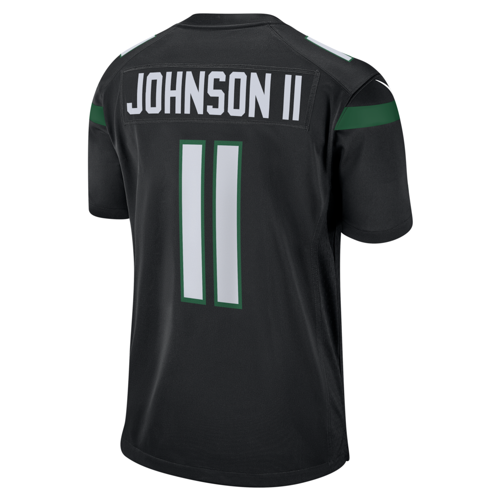 Jdoa NY.Jets #11 Jermaine Johnson II Black Alternate Game Jersey