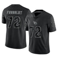 A.Cardinals #72 Hjalte Froholdt Player Black RFLCTV Limited Home Game Jdoa Stitched Jerseys