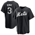 NY.Mets #3 Carson Benge Player Black Home Game Jdoa Stitched Jerseys