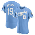 KC.Royals #19 Michael Massey Player Light Blue Alt Limited Elite Home Jdoa Stitched Jerseys