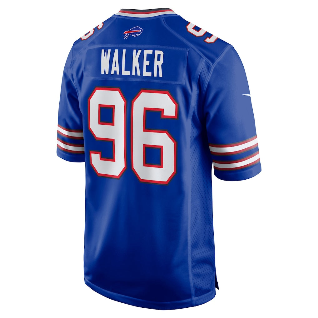 Jdoa B.Bills #96 Deone Walker Royal Team Game Jersey
