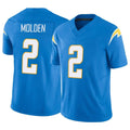 LA.Chargers #2 Elijah Molden Player Blue Limited Vapor F.U.S.E. Home Game Stitched Jerseys