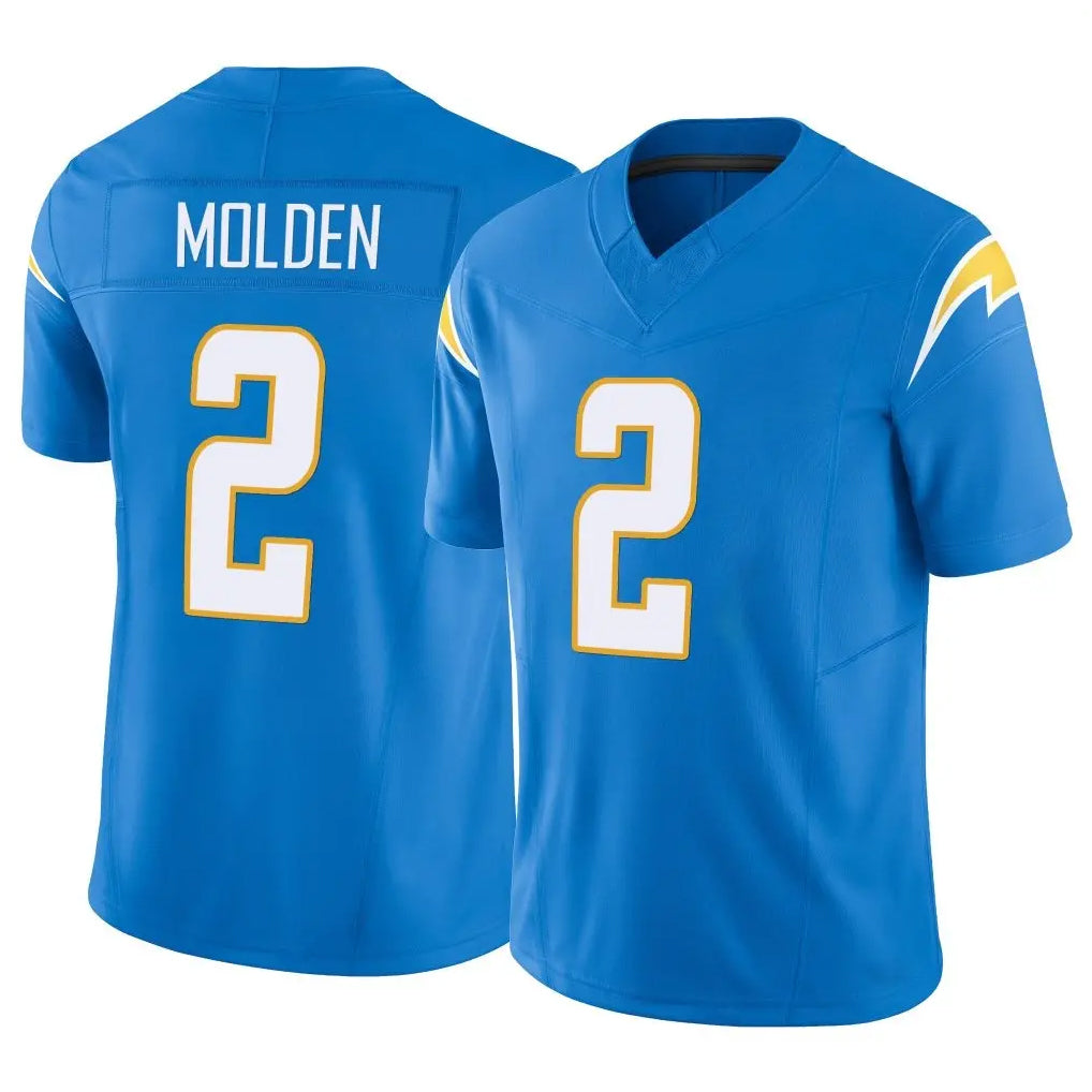 LA.Chargers #2 Elijah Molden Player Blue Limited Vapor F.U.S.E. Home Game Stitched Jerseys