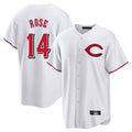 C.Reds #14 Pete Rose Player White Home Game Jdoa Stitched Jerseys