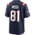 Jdoa NE.Patriots #81 Randy Moss Navy Game Retired Player Jersey