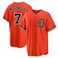 D.Tigers #7 Kevin McGonigle Player Orange Home Game Jdoa Stitched Jerseys